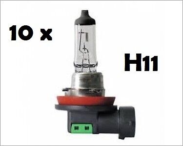 10 x H11 55w 12v Clear Headlight Bulb Headlamp Bulbs PRIUS NEW REPLACEMENT AURIS