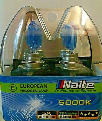 2 x H9B 12V 65W PGJY19-5 HALOGEN XENON LOOK BULBS SUPER WHITE HEADLIGHTS PAIR