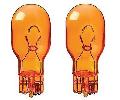 2 x 921A 12V 18W Amber Capless Indicator ORANGE Wedge T15 Light Bulbs W2.1x9.5D
