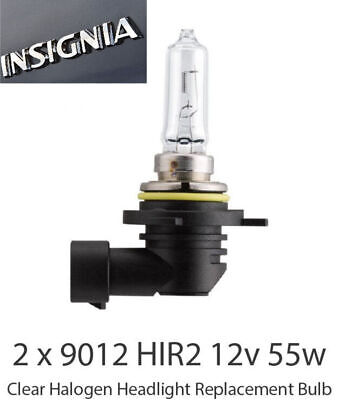 Vauxhall Insignia 2012-ON 9012LL 12V 55W HIR2 HEADLIGHT Halogen Bulbs Pair CLEAR