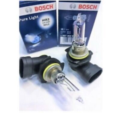 2 x BOSCH 9012LL 12V 55W HIR2 PX22D Clear BULB HEADLIGHTS Headlamp Halogen Bulbs