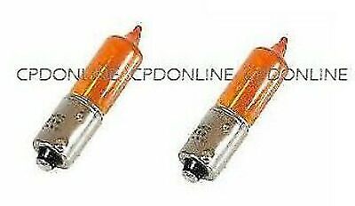 2 x H21W Amber Orange Halogen Indicator Bulb Car Bulbs 435 12v 21w BAY9S OFFSET