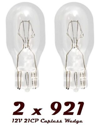 2 x 921 12v 18w 955 Bulb Bulbs HIGH LEVEL BRAKE STOP LIGHT Capless Wedge T15 CAR