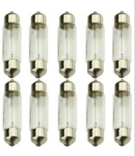 10 x 269 12v 10w C5W Festoon Bulb T11 x 31MM INTERIOR Car Van BULBS CLEAR