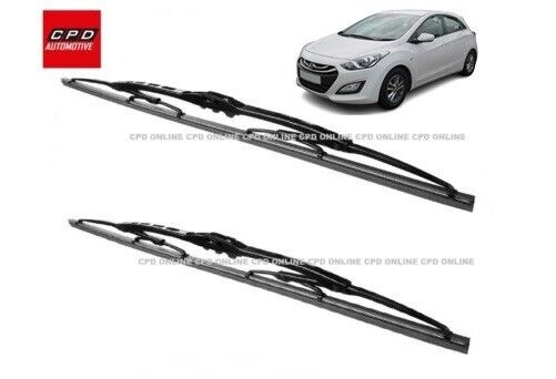 HYUNDAI i30 HATCH (2012-2016) FRONT WINDSCREEN WIPER BLADES 26"+14" WIPERS PAIR