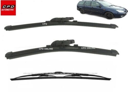 Ford Focus ESTATE MK1 1998-2005 Front+Rear Aero Wiper Blades 22"+18"+11" Wipers