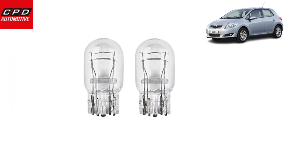 TOYOTA AURIS 2006-2012 STOP TAIL BRAKE LIGHT BULBS BULB 12V 21/5W PAIR