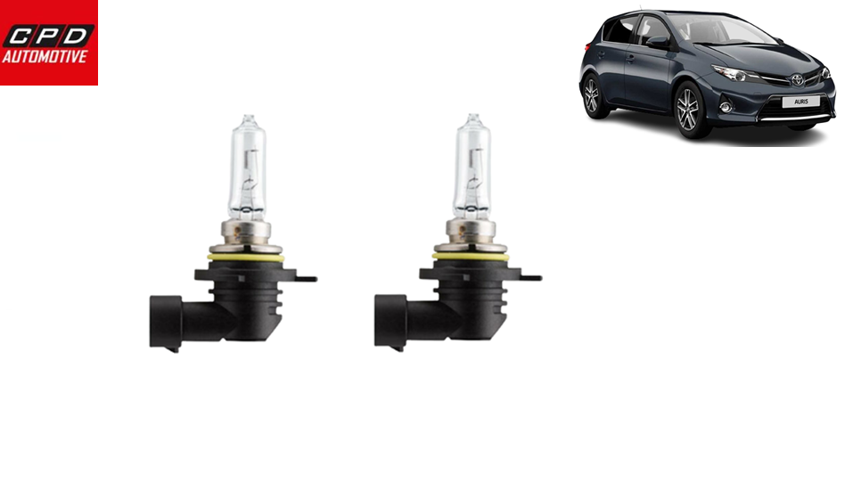 TOYOTA AURIS 2013-ON HIR2 HEADLIGHTS Halogen Bulbs Pair 12V 55W