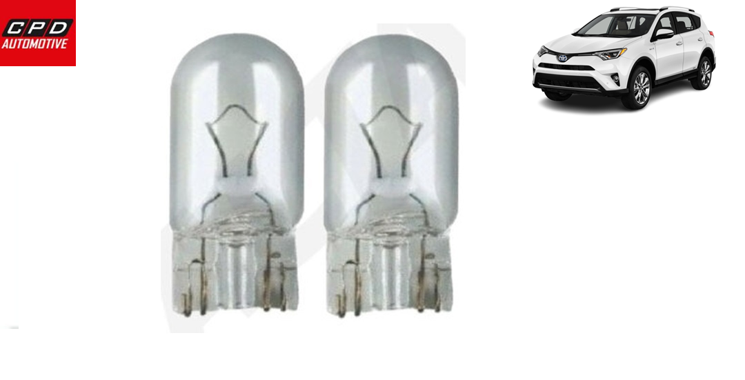 Toyota RAV-4 2012-18 12V 5W NUMBER PLATE BULB BULBS PUSH-IN WEDGE CLEAR PAIR
