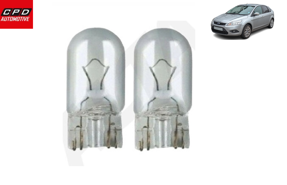 Ford Focus HATCHBACK MK2 2004-11 NUMBER PLATE Bulb BULBS 12V CLEAR PUSH-IN PAIR
