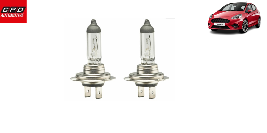 Ford Fiesta HATCHBACK MK8 2017-ON CLEAR BULB HEADLIGHTS HALOGEN BULBS PAIR