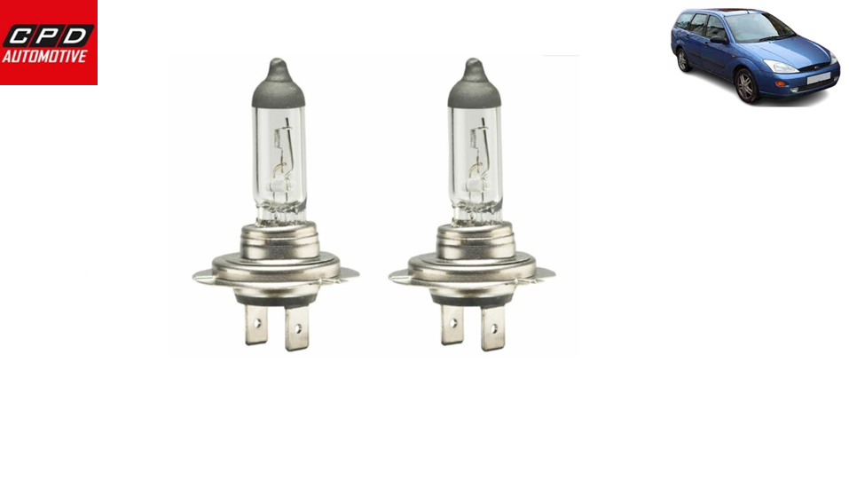 Ford Focus ESTATE MK1 1998-2005 CLEAR HEADLAMP HEADLIGHTS HALOGEN BULBS PAIR