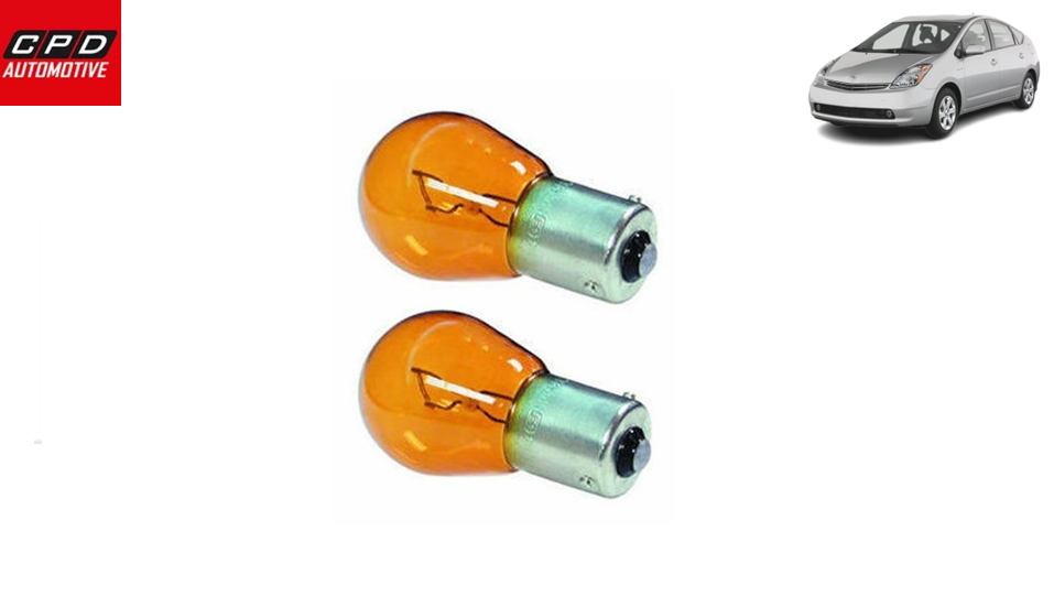 TOYOTA PRIUS 2003-2009 REAR INDICATOR LIGHT AMBER ORANGE BULBS 12V 21W PAIR