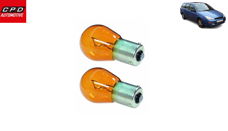 Ford Focus ESTATE MK1 1998-05 FRONT INDICATOR LIGHT AMBER ORANGE BULBS 12V PAIR