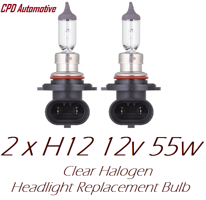 2 x H12 716 12V 53W PJ19-3 PZ20D CLEAR HEADLIGHTS SUV Halogen Bulb BULBS PAIR