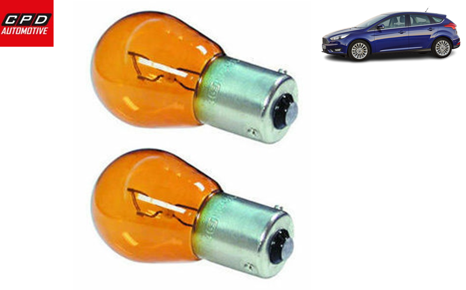 Ford Focus HATCHBACK MK3 2011-17 REAR INDICATOR LIGHT AMBER ORANG BULBS 12V PAIR