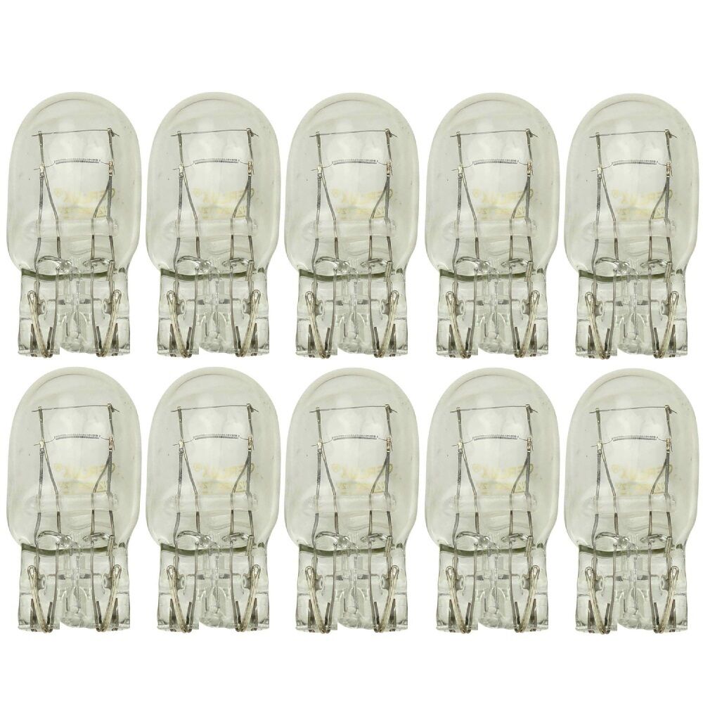 10 X 580 BULBS 12V 21/5W LARGE CAPLESS WEDGE 380W STOP TAIL BRAKE LIGHT BULB T20