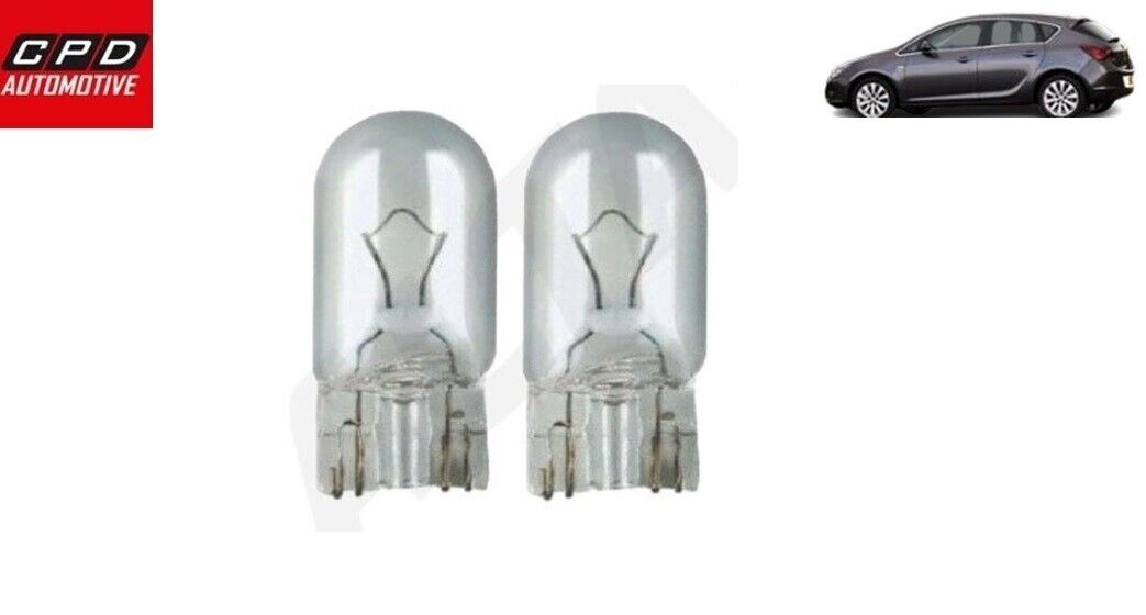 Vauxhall Astra 2010-15 Hatchback NUMBER PLATE Bulb BULBS 12V 5W CLEAR PAIR