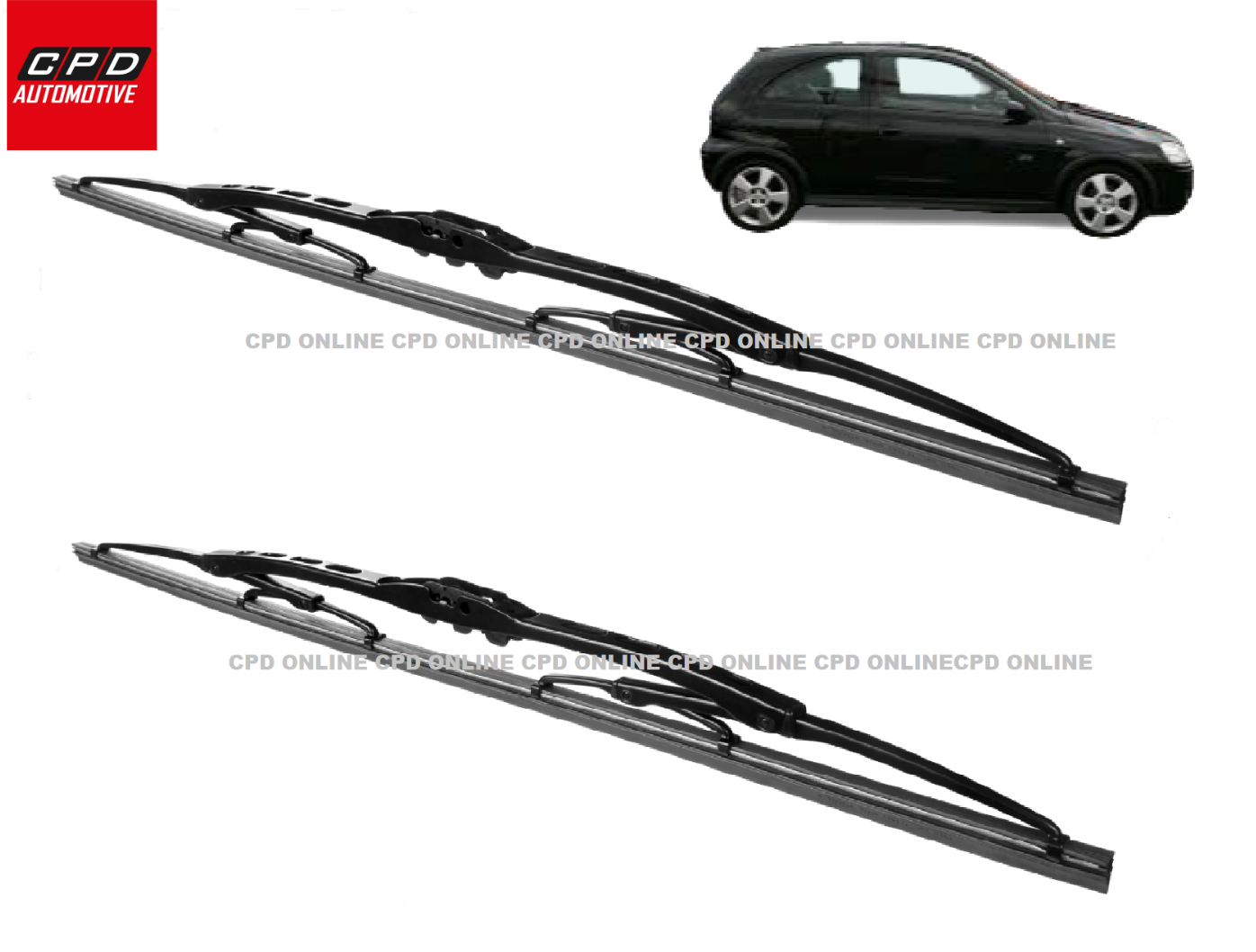 Vauxhall Corsa C MK2 2000-2006 Front Windscreen Wiper Blades 21"+17" WIPERS PAIR