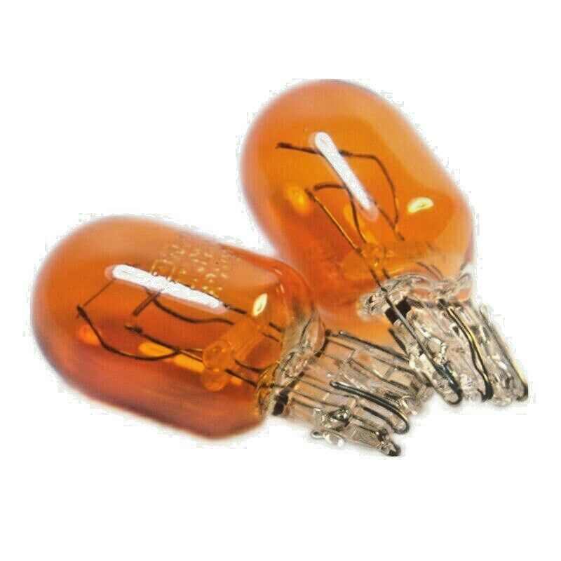 2 x 580 380W Amber Orange Light Bulbs Large Capless INDICATOR 12v W21/5w T20