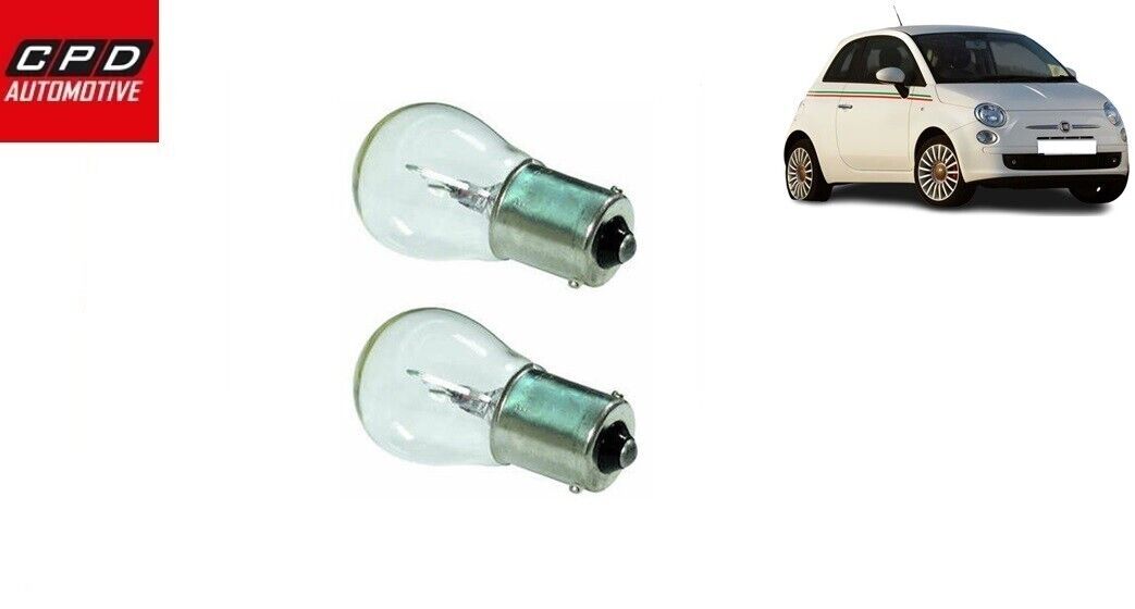 Fiat 500 2007-Onwards BRAKE STOP/TAIL LIGHT BULB HALOGEN BULBS PAIR