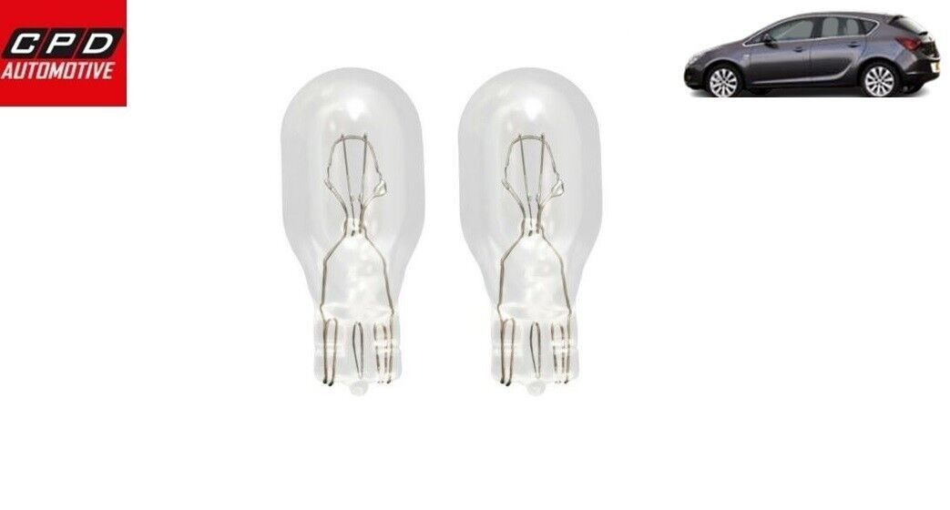 Vauxhall Astra 2010-15 Hatchback Brake Stop Light Bulbs 12v  CLEAR PAIR