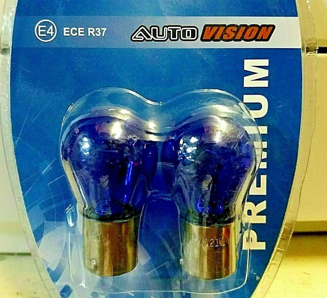 2 x 1157 380 P21/5W BLUE XENON LOOK Bulb Lights Canbus DRL Bulbs BLISTER PACK