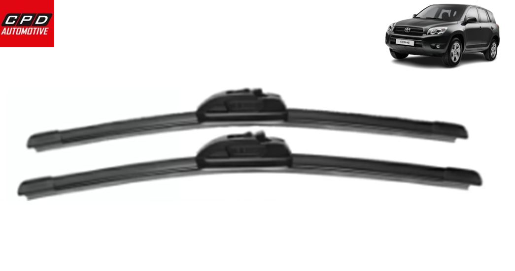 Toyota RAV-4 (2005-2012) Front Aero FLAT Wiper Blades 24"+16" Wipers PAIR