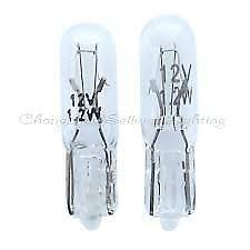2 x T5 (286) DASHBOARD SMALL CAPLESS WEDGE 12V 1.2W DASHBOARD PANEL LIGHT BULBS
