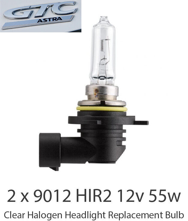 Vauxhall Astra GTC 2011-on 9012LL 12V 55W HIR2 HEADLIGHTS Halogen Bulbs Pair