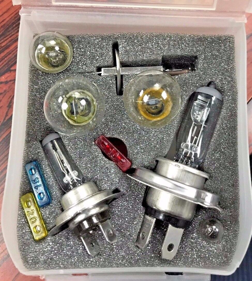 AA Emergency Spare Fuses + Bulbs Bulb H1 H7 H4 380 382 501 207 TRAVEL KIT BOOT