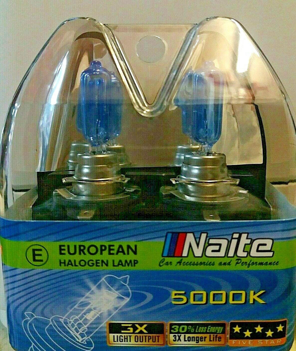 2 x H9B 12V 65W PGJY19-5  HALOGEN XENON LOOK BULBS SUPER WHITE HEADLIGHTS PAIR