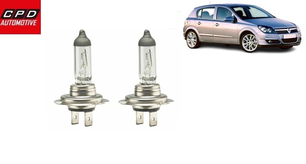 Vauxhall Astra H 2005-09 CLEAR HEADLAMP HEADLIGHTS HALOGEN BULBS PAIR