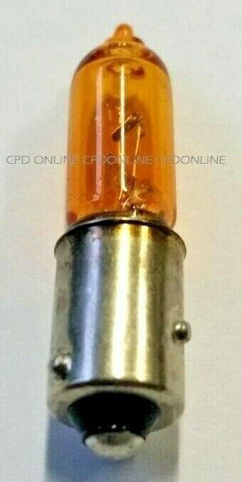 HY21W Amber Orange Halogen Indicator Bulb R927 12v 21w BAY9S Signal Offset pins