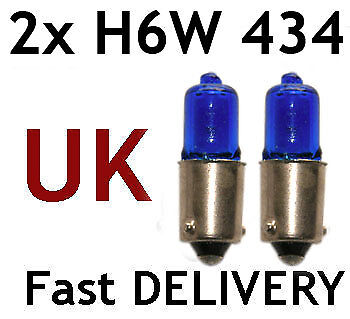 2 x BAX9S H6W 434 Parking Sidelights Blue/White Xenon Canbus 433C FRONT Bulbs