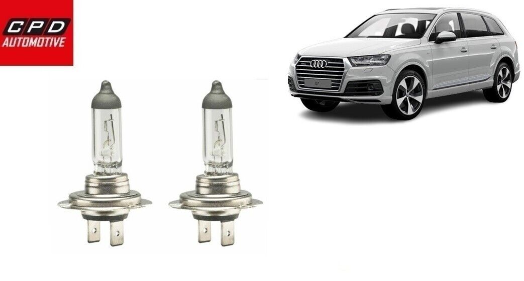 Audi Q7 2016-On CLEAR HEADLAMP HEADLIGHTS HALOGEN BULBS PAIR