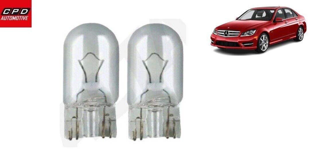 Mercedes-Benz C-Class 2007-13 12V 5W NUMBER PLATE BULB BULBS PUSH-IN WEDGE CLEAR