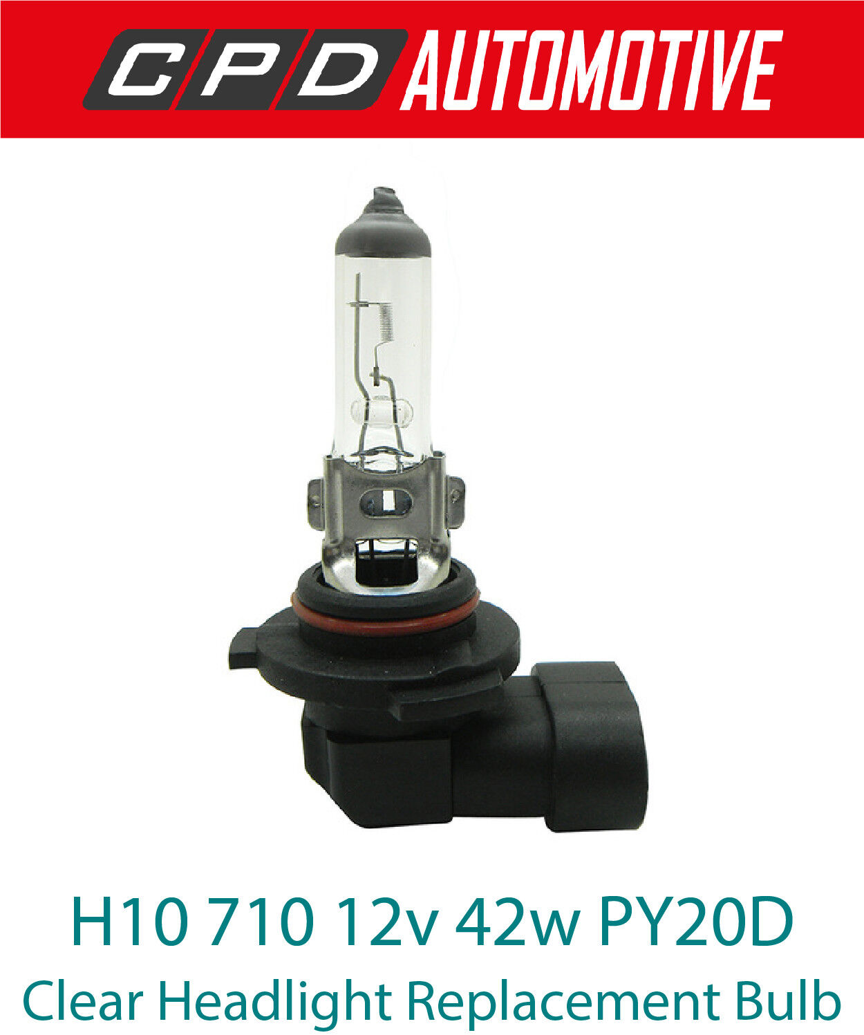 2 x H10 710 12v 42w PY20D CLEAR PAIR Headlights DRL FOGLIGHTS Halogen Bulbs NEW