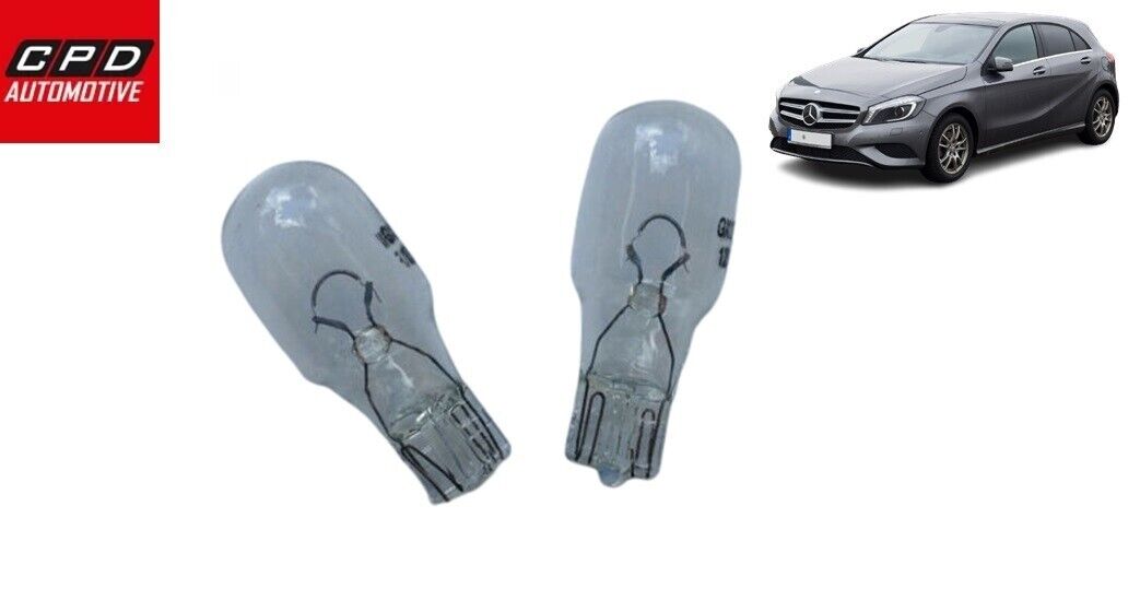 Mercedes-Benz A-Class 2012-15 Rear Parking Light 955 W16W HALOGEN BULBS PAIR