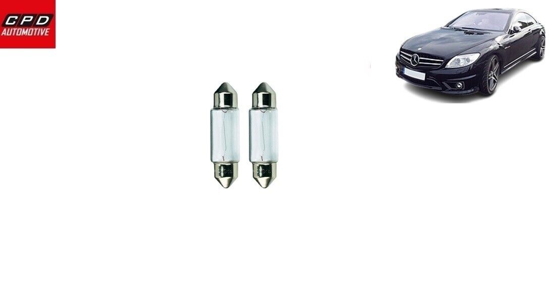 Mercedes CL Class W216 2006-14NUMBER PLATE REGISTRATION BULB BULBS FESTOON CLEAR