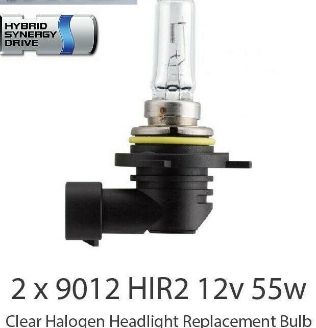 Toyota AVENSIS 2014-on 9012LL 12V 55W HIR2 HEADLIGHT Halogen Bulbs Pair PX22D