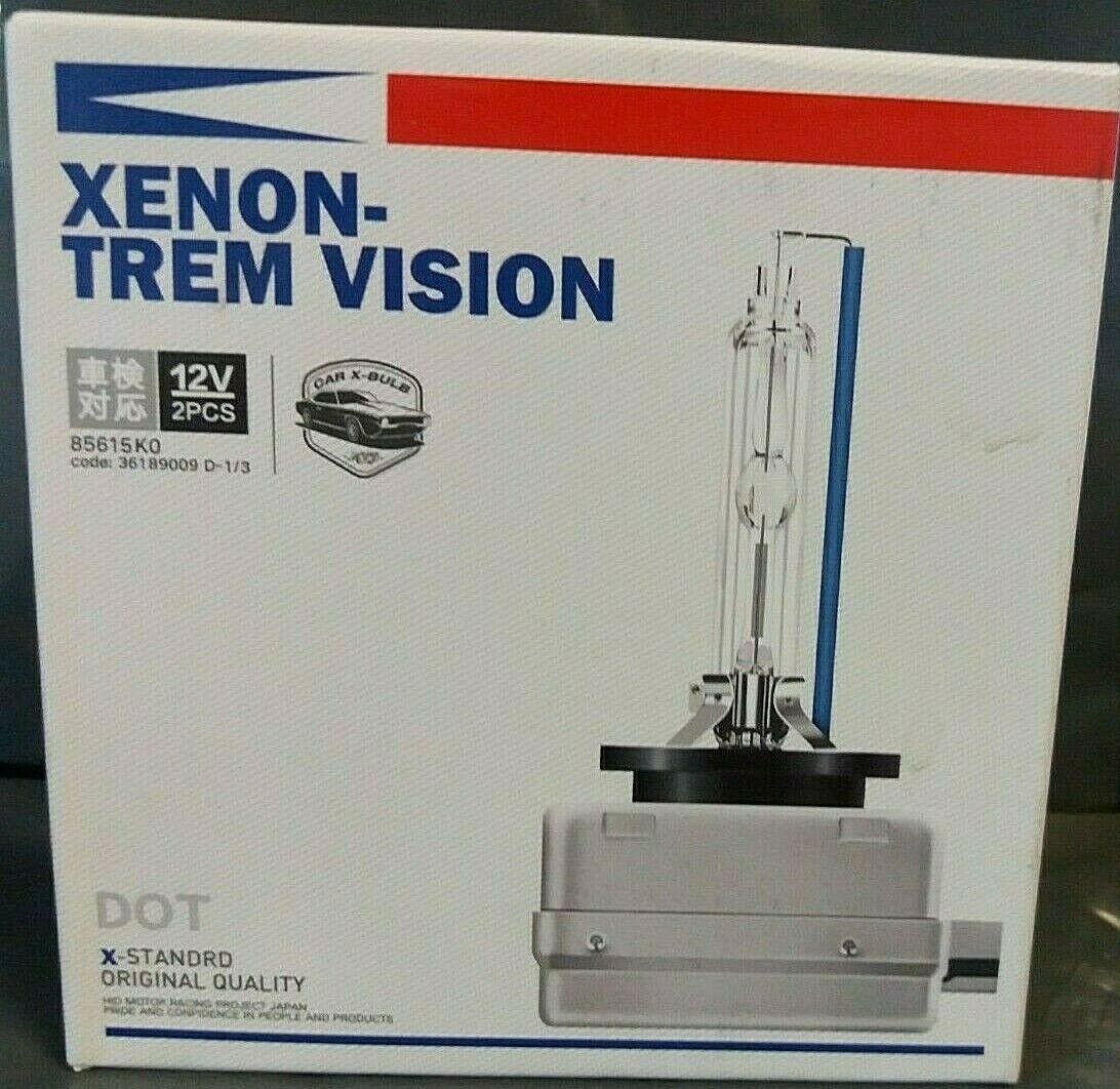 2 x D1S XENON VISION 4300K HID BULB BULBS PAIR HID GAS DISCHARGE BRIGHT WHITE