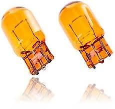 2 x 582 Capless Amber Car Bulb REAR Indicator Bulbs 12V 21W Orange Signal Pair