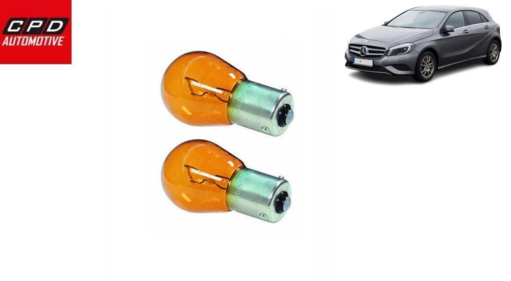 Mercedes-Benz A-Class 2012-15 REAR INDICATOR LIGHT AMBER ORANGE BULBS 21W PAIR