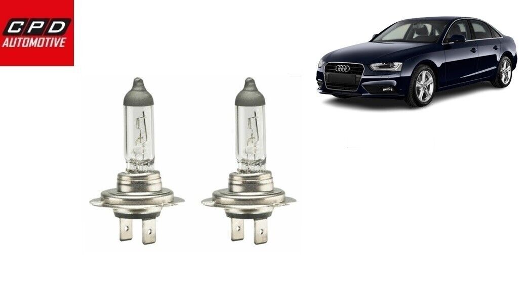 Audi A4 S4 SALOON 2008-15 CLEAR HEADLAMP HEADLIGHTS HALOGEN BULBS PAIR