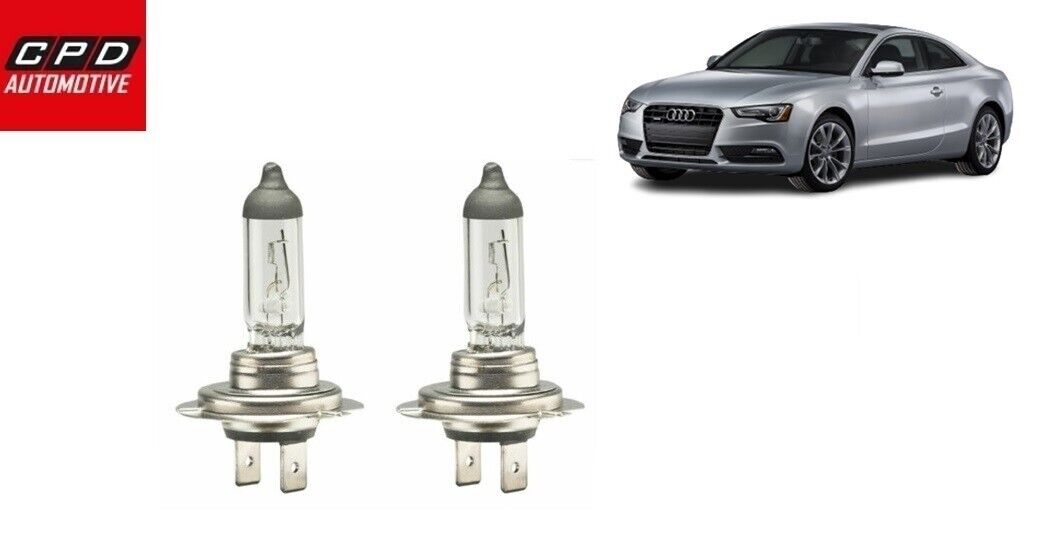 Audi A5 S5 2008-2015 CLEAR HEADLAMP HEADLIGHTS HALOGEN BULBS PAIR