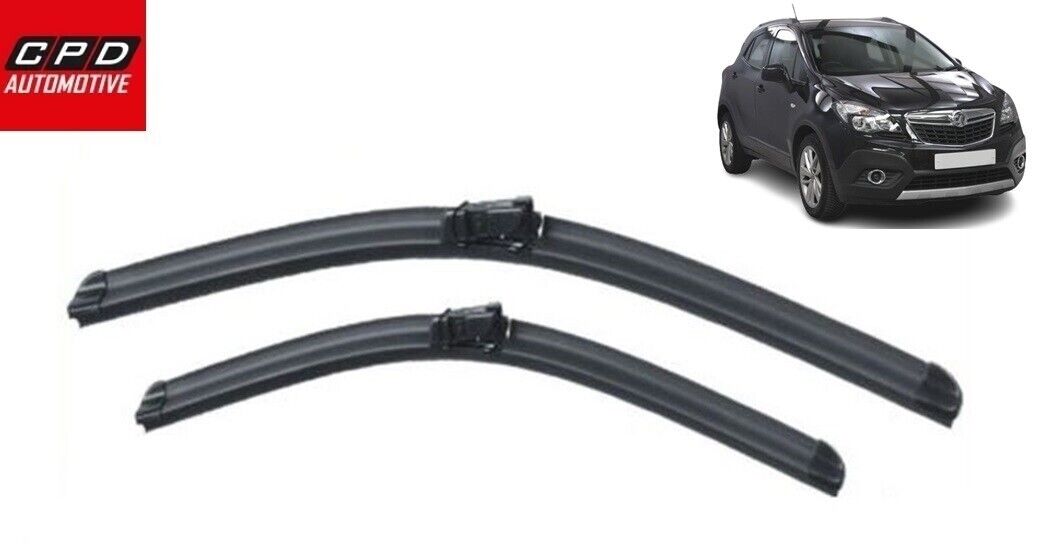 Vauxhall Mokka 2012-ON Front Aero Windscreen Wiper Blades 26"+14" PAIR Wipers