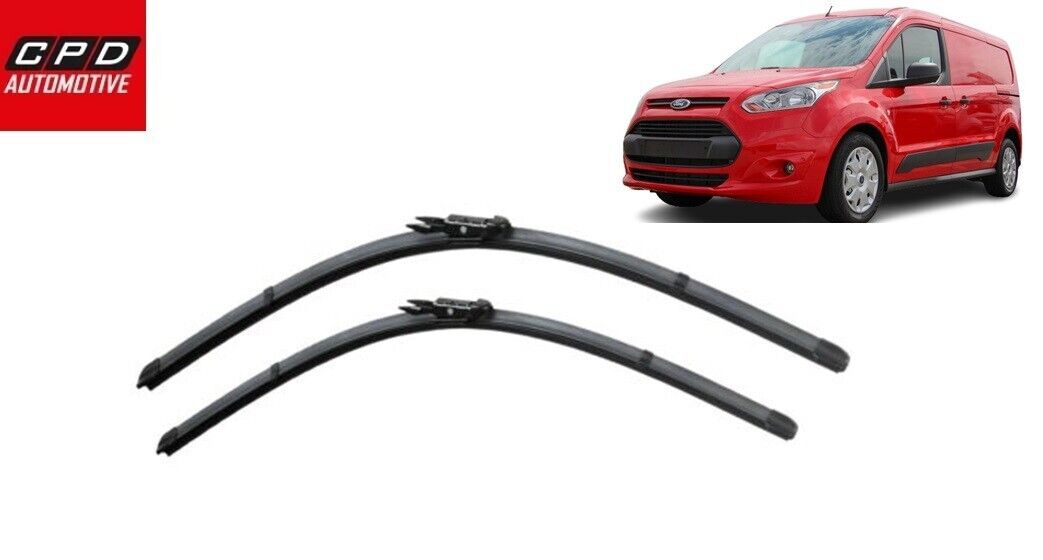 Ford Transit Connect 2014-ON Front AERO FLAT Wiper Blades 30"+30" Wipers PAIR