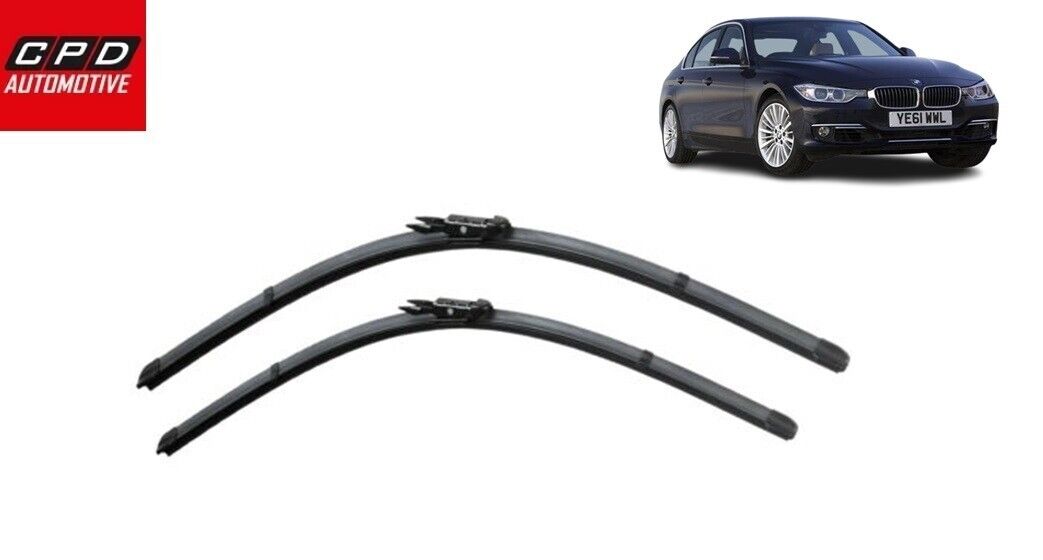 BMW 3 Series E90 318i 320D 2005-2013 Front Flat Aero Wiper Blades 24"+19" Wipers