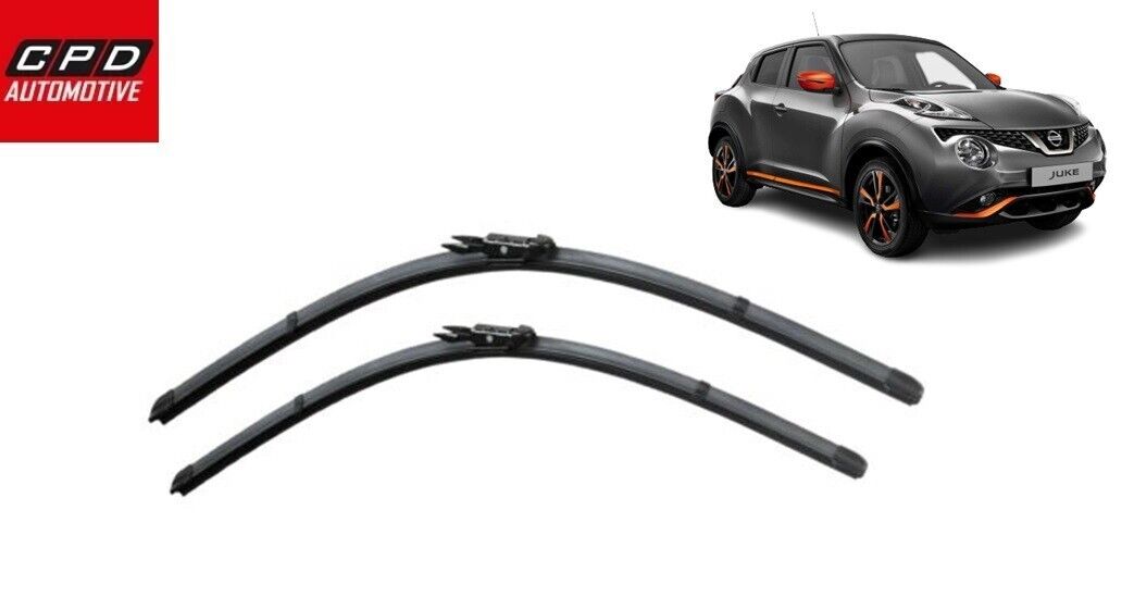 FOR Nissan Juke 2017-ONWARDS Front Flat Aero Wiper Blades 24"+14" Wipers Pair